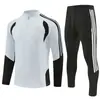 Conjunto de Traje de Entrenamiento de Fútbol de Manga Larga con Media Cremallera Otoño Invierno Personalizado Fitness Running Top Pantalones Kit de Fútbol para Equipo Kit de Partido