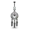 Piercing para el ombligo con forma de calavera y rosa de diamante para fiesta de Halloween, joyería para piercing en el ombligo, comercio electrónico transfronterizo
