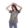 Camiseta informal holgada de manga corta con cuello redondo y letras estampadas para mujer europea y americana de Amazon Foreign Trade 2023