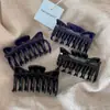 Pinza para el pelo de doble diente azul zafiro, mismo estilo que Rachel, para mujer con elegante peinado en la parte posterior de la cabeza, pinza de tiburón pequeña y mediana