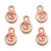 Acessórios de joias DIY em liga padrão espiral anel de mosquito pingente pulseira criativa colar pingente decorativo B206