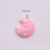 Resina de desenho animado simulação Panda Arco-íris Sol Nuvem orelha de pata de gato joia bolsa pingente acessórios DIY