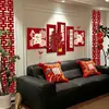 Set completo de decoración para habitación de boda con pegatinas de boda, arreglo de sofá para la sala de estar de la nueva casa del novio y pared de fondo para el vestido de novia de la novia