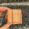 Sello de madera de azufaifo rayo tallado rayo materiales de tallado en madera suministros taoístas Sello de ley escrituras taoístas tesoro del maestro Sanqing sello de agujero grande