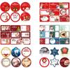 8 pegatinas originales de Navidad ensambladas pegatinas de personajes DIY decoración de carcasa de teléfono móvil pintura de pared libro de mano ins al por mayor