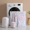 Bolsa de Lavado de Malla Fina Estampada Árbol de Siete Colores 70g Lavable a Máquina Bolsa de Malla Antideformación para Ropa Exterior Sujetadores Bolsa de Protección para Lavado