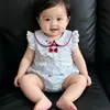 Enterizo Dulce Floral de Verano Ropa de Bebé para Niñas, Elegante Romper Delgado de Verano para Salidas