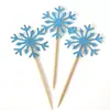 Toppers de Decoração de Natal, Toppers Criativos de Floco de Neve para Assar, Toppers de Bolo, Toppers de Comida para uma Festa dos Sonhos