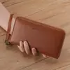 Porta-Cartões de Negócios High-End Antifurto Dupla Utilização Carteira Longa Retro Carteira Leve Multifuncional Clip de Dinheiro