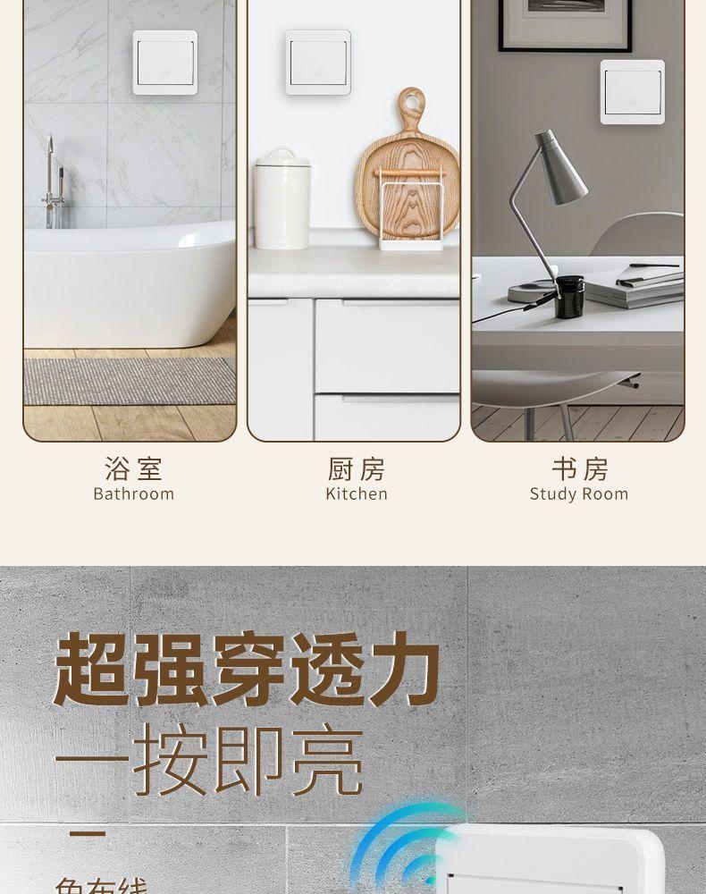 云漫熊86免布线开关详情图