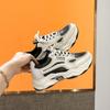Sapatos Esportivos de Malha Femininos para a Primavera, Sapatos Casuais de Malha Respirável, Tênis Dad da Moda, Atacado Sapatos Leves de Bico Redondo e Sola Reta