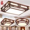 Novo candeeiro de teto chinês madeira maciça candeeiro de sala de estar estilo chinês clássico imitação restaurante candeeiros de quarto iluminação LED