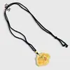 Pingente de Peixe Saltando sobre o Dragão, Estilo Antigo, Ouro de Areia com Incrustação de Diamantes, Textura de Ouro Fosco, Banhado a Cobre com Ouro, com Corda, Estilo Étnico Nacional, Retrô Artístico