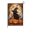 Banderas de Decoración para Jardín de Halloween Estampado Personalizado Calabaza Gato Negro Fantasma Amazon Banderas de Decoración para Patio Exterior