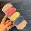 Presilhas de Cabelo de Pelúcia em Formato de Coração para Outono e Inverno para Meninas, Presilhas Fofinhas Estilo Fada Celebridade da Internet para Cabelos de Crianças, Presilhas BB para Fios Soltos