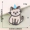 Pegatinas bordadas originales logo bordado por computadora accesorios para ropa gato de dibujos animados animal insignia parches hechos a mano pegatinas pegatinas de tela