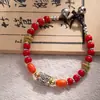 Pulseiras Tecidas Artesanais Mais Vendidas na Fronteira, Pulseiras de Imitação de Turquesa e Cera de Abelha Estilo Étnico Retrô, Acessórios de Pulseiras Nepaleses