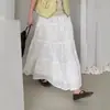 ¡El Diseño de Malla Bordada Estilo Coreano de Guangzhou Ruiyi Está Lleno de Estilo! 2026 Nueva Falda Versátil Casual de Corte A para Mujer