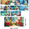 Tarjetas de Felicitación Navideñas Populares Transfronterizas Multiserie Hechas a Mano con Diamantes Juego de 9 Piezas con Sobres Pegatina de Diamante Dibujos Animados Juego de 6 Piezas