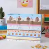Bolsa de Tote Impresa de Pastel Macaron Regalo de Cumpleaños Recuerdo Regalo de Agradecimiento Bolsa de Tote Corazón Dulce Femenino Bolsa de Papel