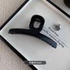 Pinza de Garra Avanzada Sense Marrón Chocolate de una palabra Pinza Grande de Tiburón Clip para el Cabello para Mujer Parte Posterior de la Cabeza 2024 Nuevo Estilo Clip Accesorios para el Cabello