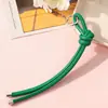 Nueva Funda de Teléfono de Cuerda Trenzada de PU con Colgante de Cuerda de Cuero de PU, Simple y Versátil, Llavero Universal, Accesorio Anti-Pérdida Reemplazable