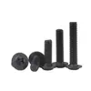 En Stock Tornillos de Máquina de Cabeza Redonda Phillips de Acero Inoxidable 304 Zinc Negro con Arandelas Tornillos de Máquina de Cabeza Plana PWM M1.4-M8