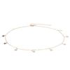 Colar Estrela de Amor Feminino Liga de Cristal Corrente Clavicular Design de Alto Padrão Ruili Simples Comércio Exterior Europeu e Americano Novo Estilo