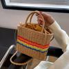 Bolso tejido popular de este año para mujer 2022 verano nueva moda bandolera bolso de mujer moda bolso tejido de paja bolso de mano