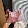 Bolsa Tote Grande para Deslocamento para Mulheres 2025 Nova Bolsa Casual de Nicho de Ombro Único Transversal Mochila Simples e Estilosa