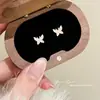 Brincos Borboleta Minimalistas com Gotejamento de Óleo para Mulheres, Simples e Delicados, Estilo Feminino, Versáteis, Exquisitos, Atacado de Brincos de Luxo
