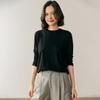 Suéter de Lana Fina de Cuello Alto Medio para Mujer, Nueva Camisa Base Delgada Ajustada para Otoño e Invierno, Top Elegante y Sencillo