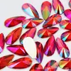 9*18Mmab Color Gota de Agua Rhinestones Acrílicos Rhinestones de Fondo Plano para Joyería Manualidades Decoración Accesorios de Ropa Materiales DIY