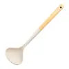 Juego de 11 piezas de utensilios de cocina de silicona, suministros de cocina, espátula de silicona, cucharón de silicona, colador, juego de utensilios de cocina de silicona con mango de roble