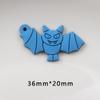 Halloween abóbora morcego fantasma chaveiro cola macia pingente PVC epóxi desenhos animados bruxa chaveiro joias