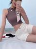 Shorts de Mezclilla para Mujer 2024 Nuevo Primavera y Otoño Estilo Coreano Ajustados Elásticos Hot Pants Modernos Delgados de Cintura Alta Rectos