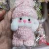 Muñeca de Monstruo de Tres Ojos Colgante de Lana Colgante Tejido a Mano Producto Terminado Muñeca de Ganchillo Hecha a Mano Colgante de Ganchillo Producto Terminado
