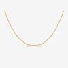 Collar de cadena de clavícula de plata esterlina S925 con diseño de nicho estilo coreano con superficie brillante y letras de la A a la Z para mujer