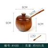 Pote de tempero de madeira criativo estilo japonês com tinta antiga caixa de tempero doméstica com tampa combinação de madeira de jujuba pote de sal fabricante em estoque