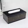 Caja de pañuelos de cuero estilo europeo, dispensador de pañuelos para uso en coche y hogar, caja de pañuelos creativa para sala de estar, mesa de centro, dormitorio y comedor