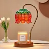 Lâmpada de derreter cera aromaterápica sem chama minimalista transfronteiriça, lâmpada de derreter vela vintage, luz ambiente com dimerização e temporizador, adequada como presente de aniversário ou casamento