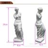 Resina pequena imagem de gesso mini figura modelo ornamentos arte material didático pintura esboço cabeça retrato escultura gesso