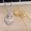 Accesorios Cadena de Perlas Plata S925 Planeta Brillante Collar 5-5.5 5598 Inteligente