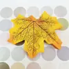 Folhas de Bordo Artificiais 8cm Sortimento Multicolorido Decoração de Halloween Natal Decoração de Paisagismo Transfronteiriça Enfeites de Folha Falsa