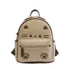 Mochila de Gato de Dibujos Animados de Gran Capacidad, Moda Elegante, Temperamento Simple, Estudiante Escolar, Otoño 2026, Mochila para Mujer
