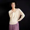 Suéter de cachemira suave de alta gama listo para usar para mujer, nueva colección otoño e invierno, cuello de color caramelo, capa base tejida de moda