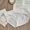 Pantaletas de algodón para mujer de estilo retro de alta gama, hechas de Lyocell y algodón, de cintura media, con fuelle extendido, cómodas y dulces, no pellizcan las caderas