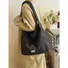 Bolso de Hombro de Lana Estilo Coreano Ins Retro con Estrellas para Mujer, Nuevo Bolso Grande de Gran Capacidad, Bolso de Mano Versátil de Nicho