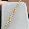 Nuevo brazalete tesoro azul polvo natural incrustaciones de plata 925 brazalete simple de moda de lujo ligero venta directa de fábrica al por mayor