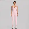 Conjunto de Chaleco de Yoga Cruzado con Cuello Halter en V y Copas Fijas, Chaleco Deportivo con Hermoso Diseño en la Espalda, Conjunto de Tops Casuales para Fitness